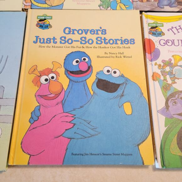 Lot of 15 Sesame Street Book Club Hardcover Books Jim Henson Muppets Vintage - Picture 7 of 16